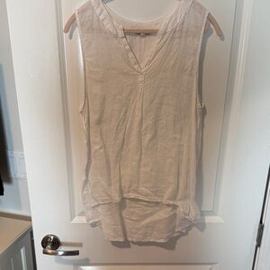 Elegant Sleeveless White Blouse